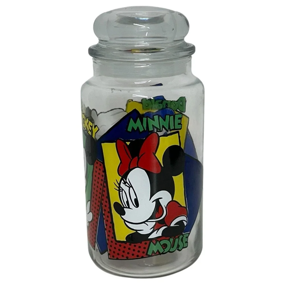 VTG‎ Disney Clear Glass Jar 8.5